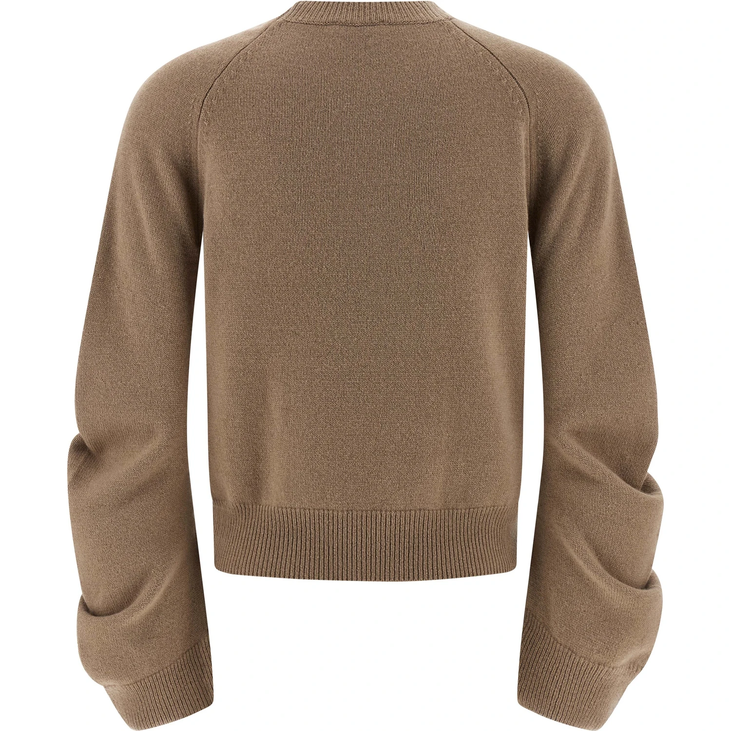 Beige Virgin Wool Cardigan