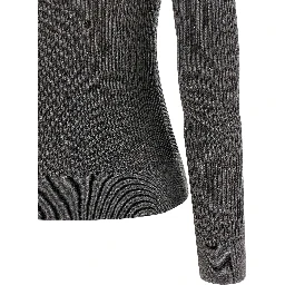 Gray Silk Cardigan