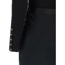 Black Lycra Midi Dress