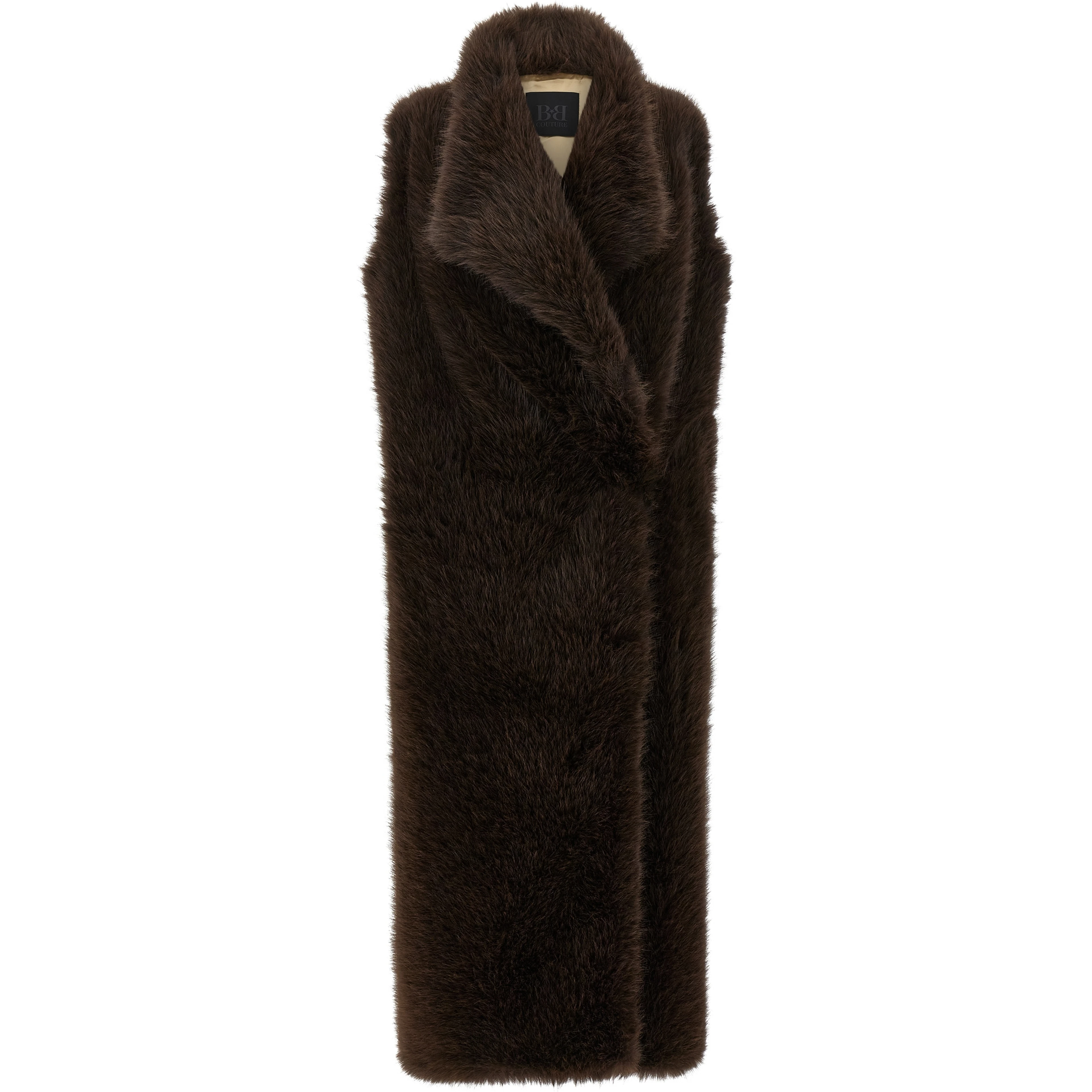 Brown Polyester Coat