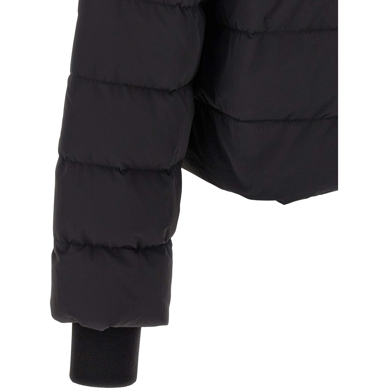 Black Nylon Full-Length Jacket