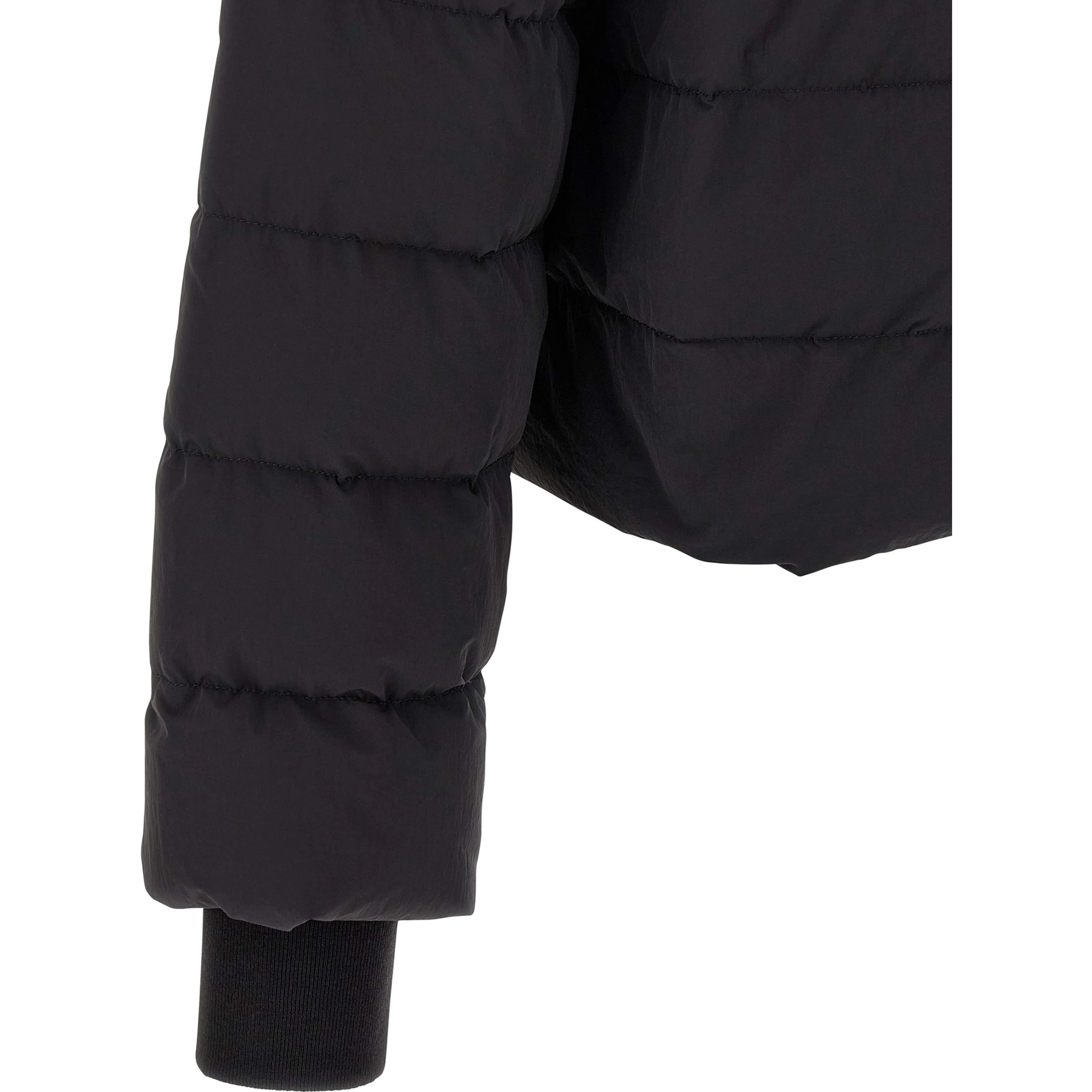 Black Nylon Full-Length Jacket