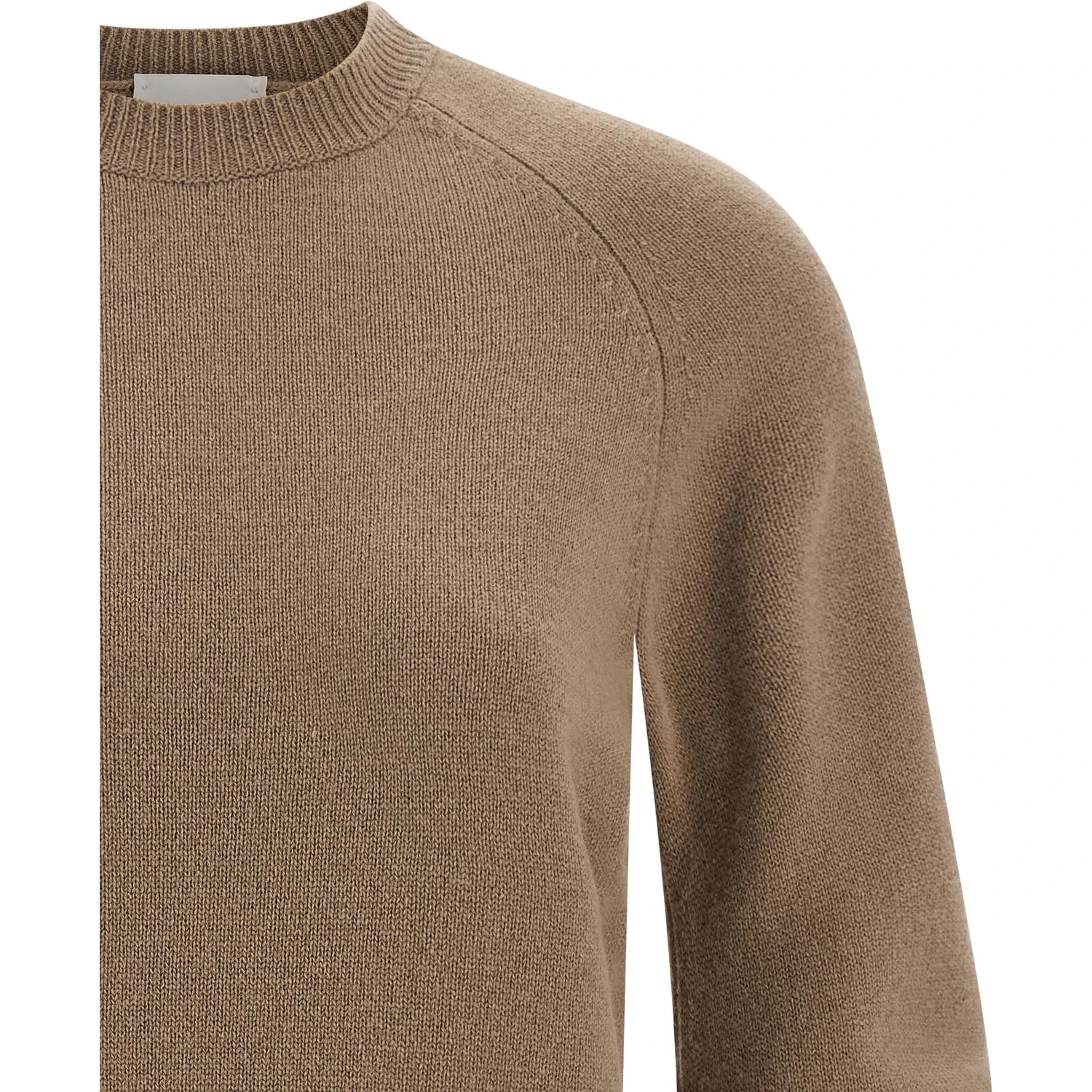 Beige Virgin Wool Cardigan