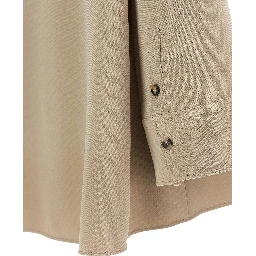 Beige Triacetate Blouse