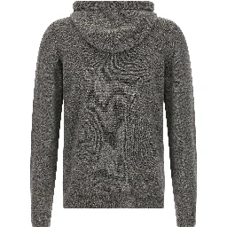 Gray Virgin Wool Cardigan