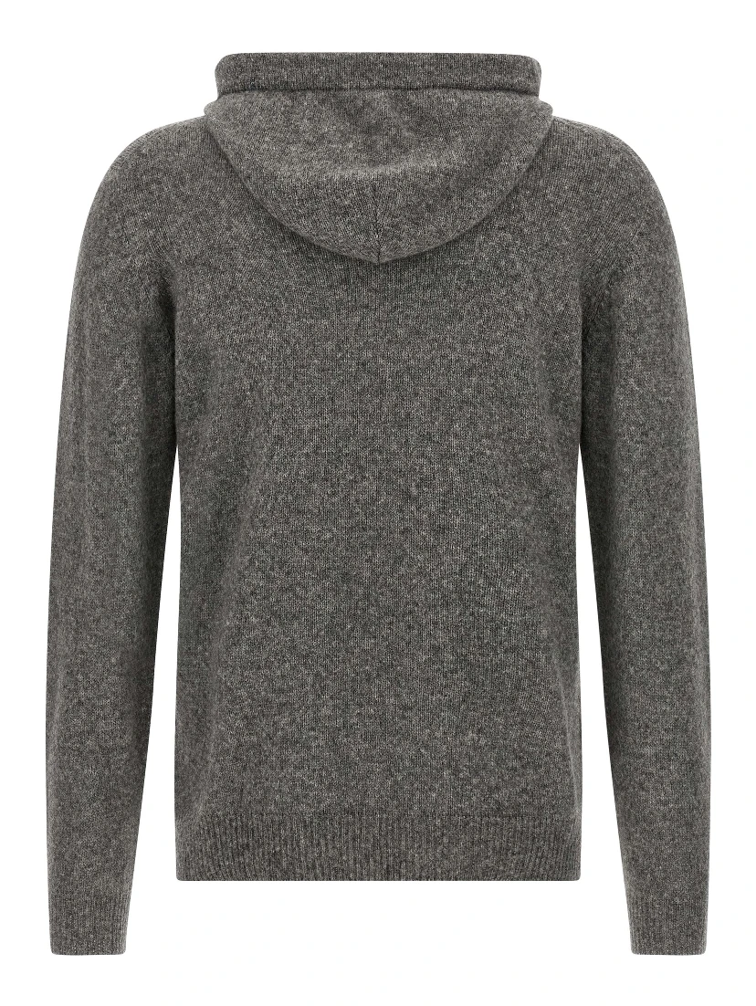 Gray Virgin Wool Cardigan