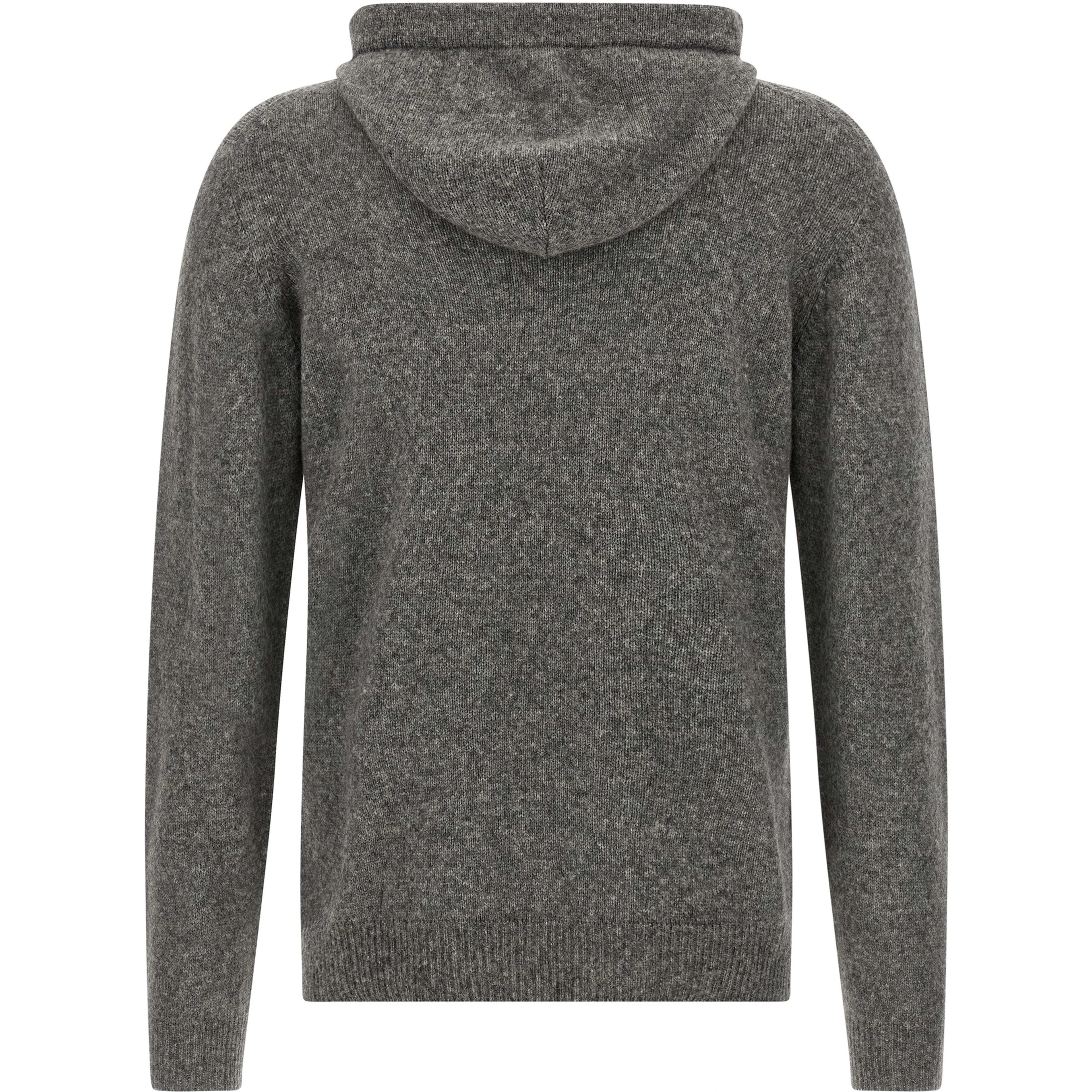 Gray Virgin Wool Cardigan