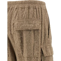 Beige Cotton Cargo Pants