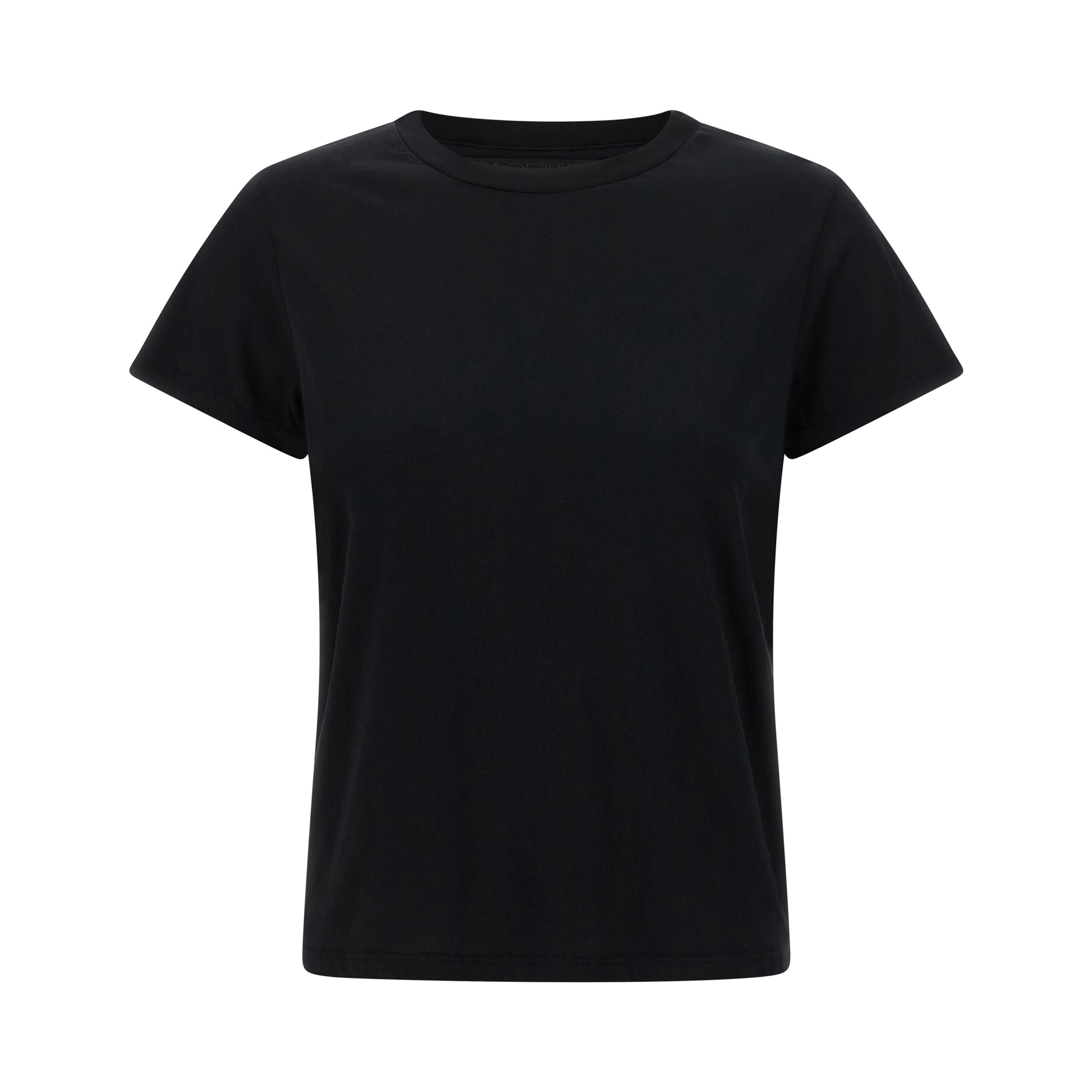 Black Cotton T-Shirt