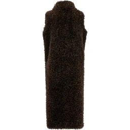 Brown Polyester Coat