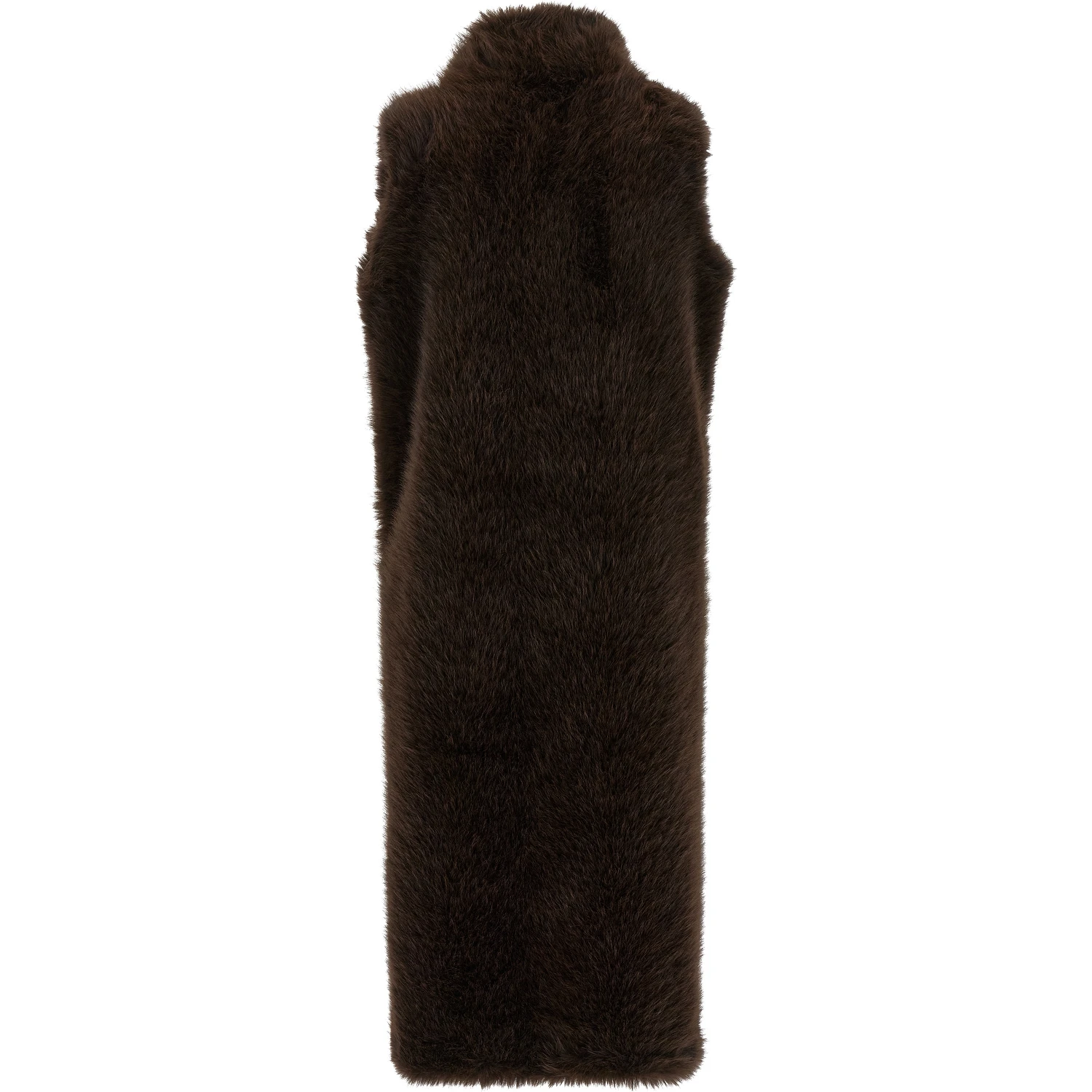 Brown Polyester Coat