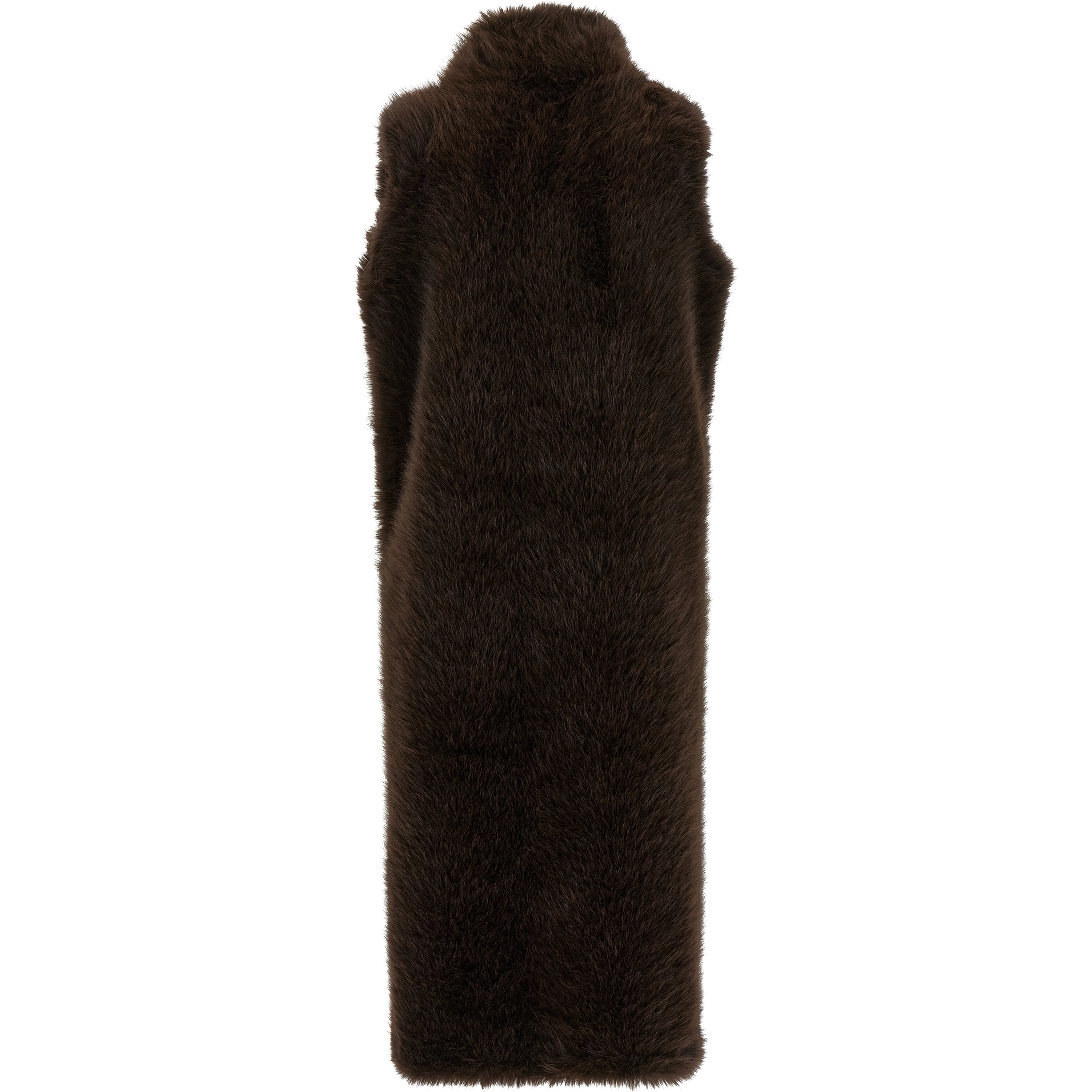Brown Polyester Coat