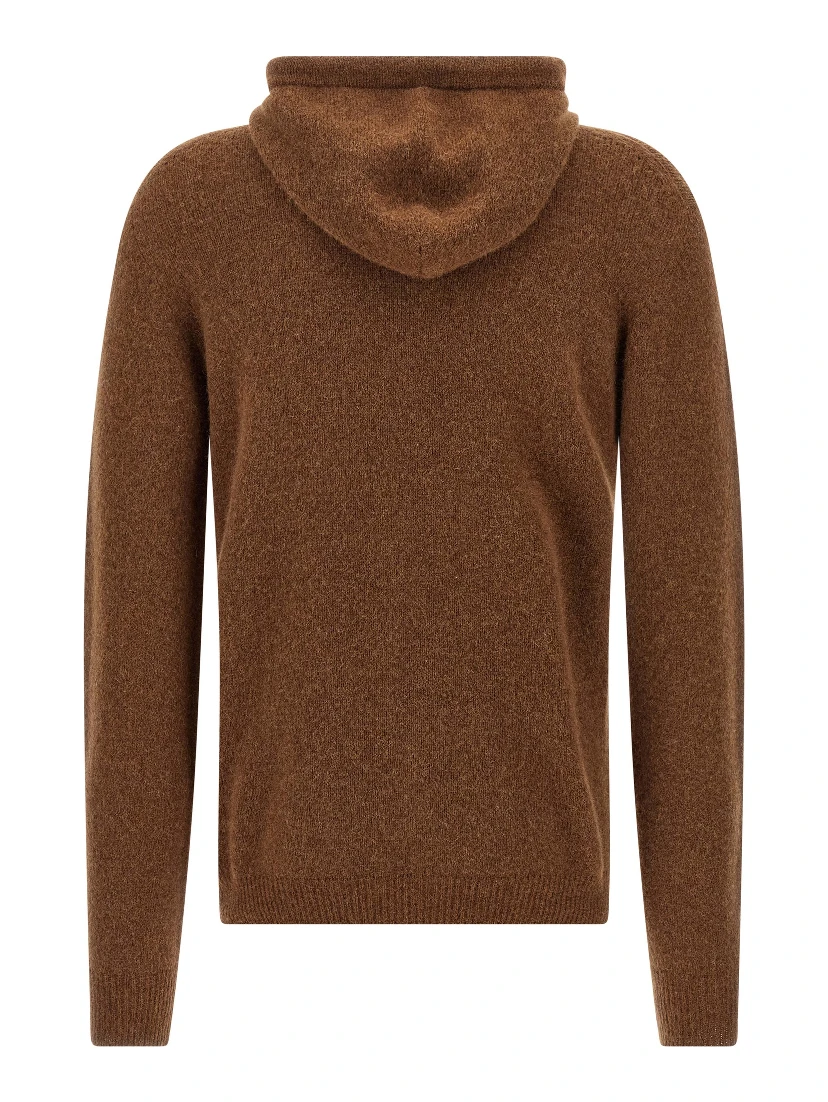 Brown Virgin Wool Cardigan