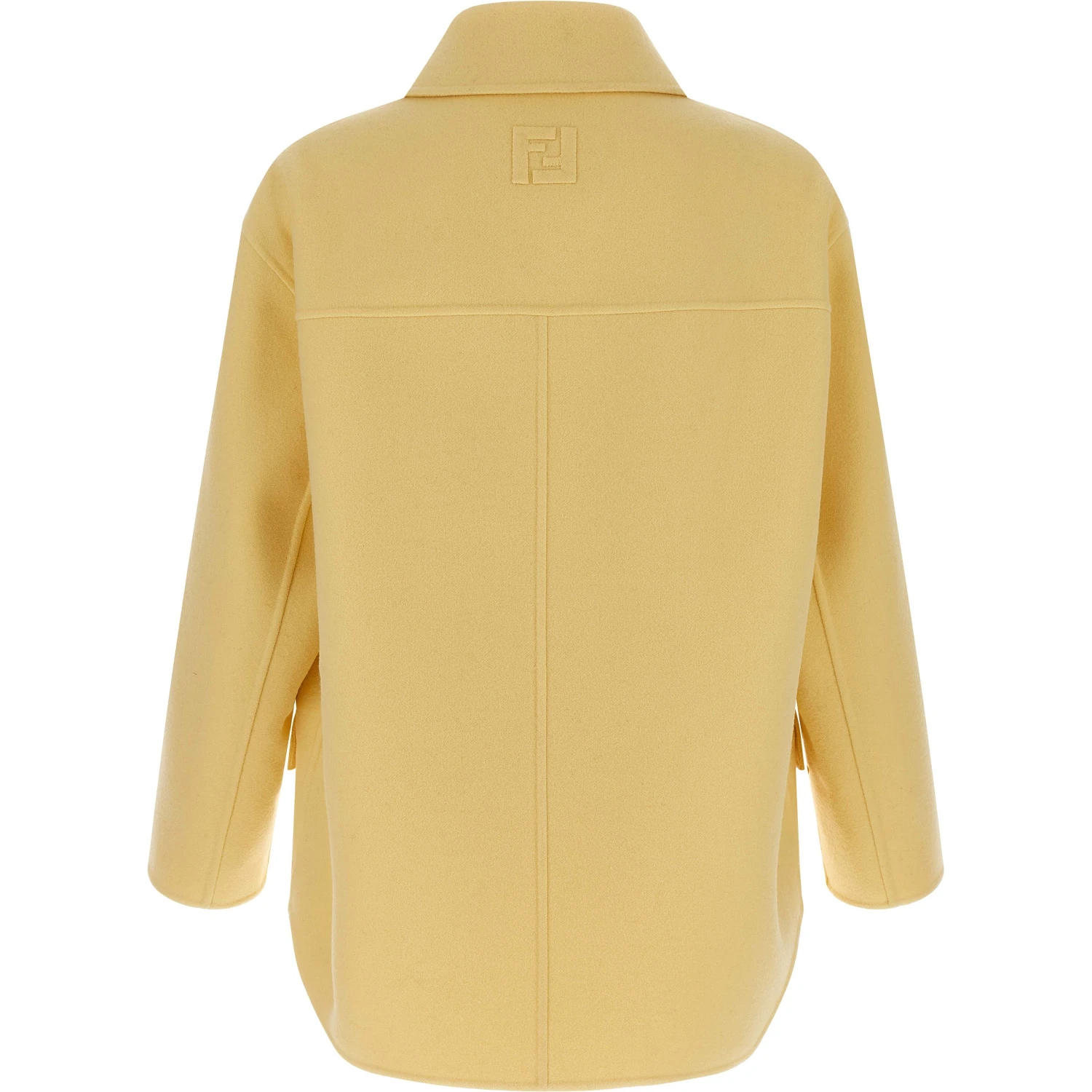 Bicolor Virgin Wool Coat