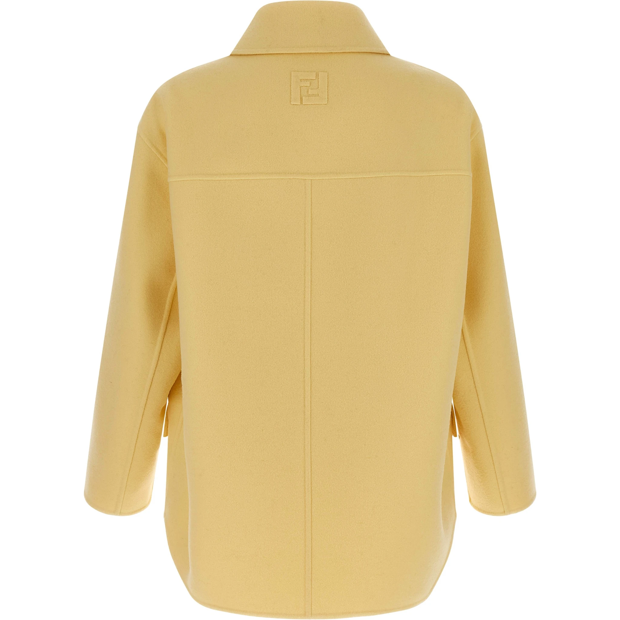 Bicolor Virgin Wool Coat