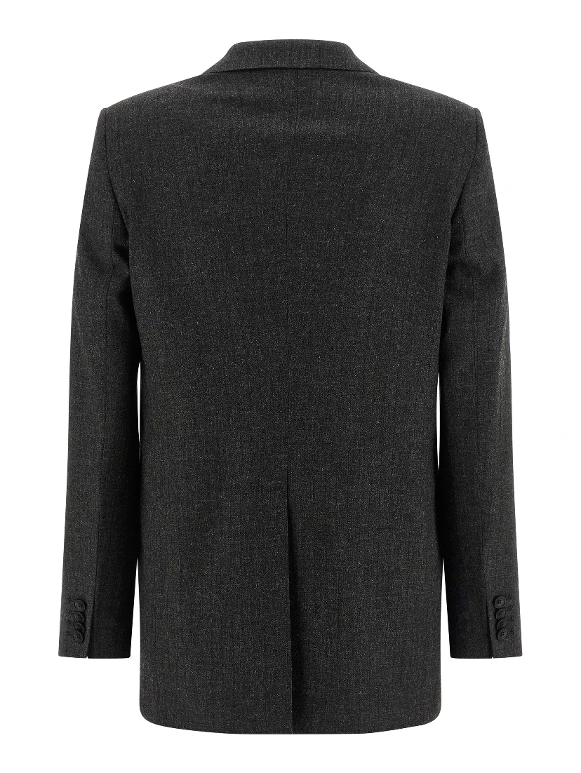 Gray Viscose Two-Piece Suit