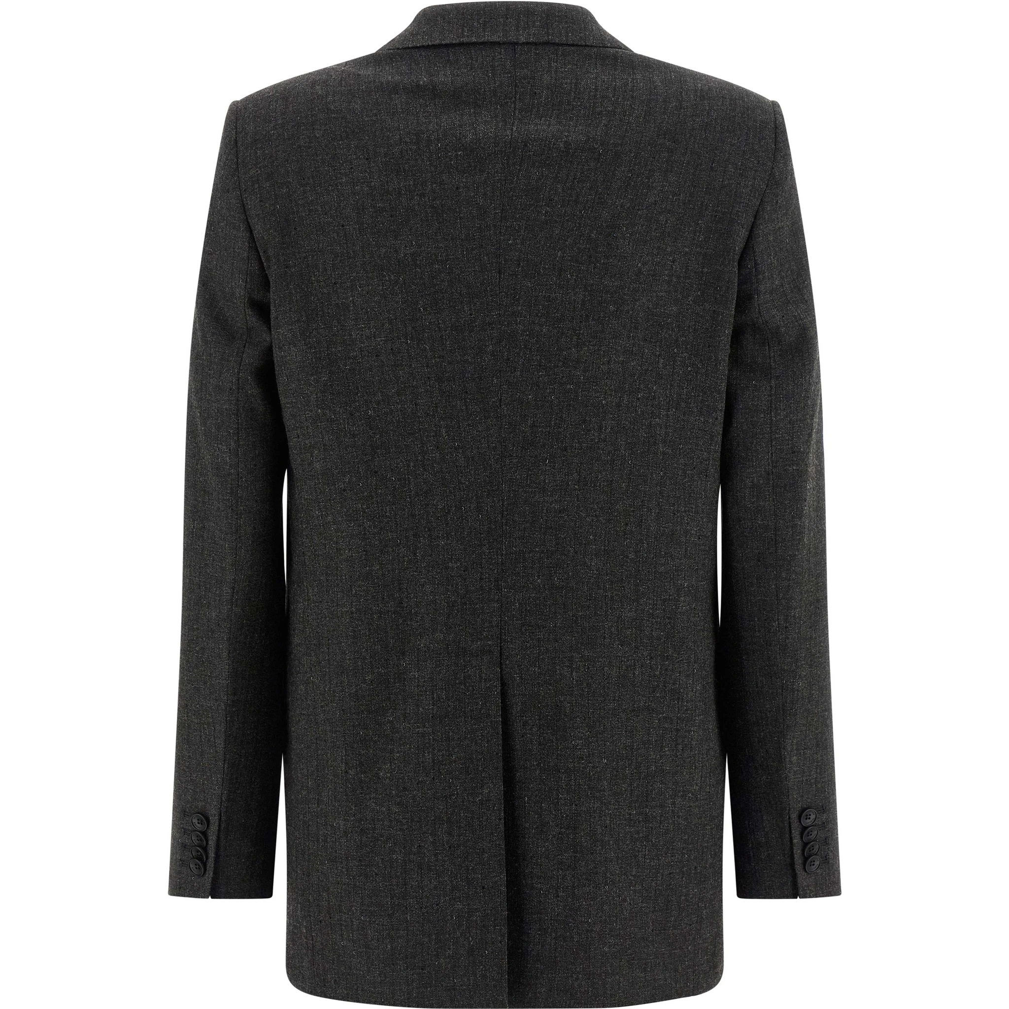 Gray Viscose Two-Piece Suit