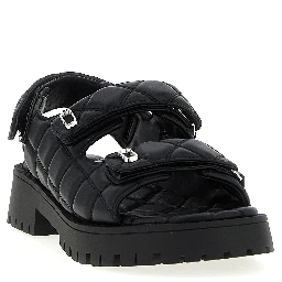 Black Lamb Leather Mid Heel Pumps