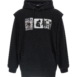 Black Cotton Sweatshirt