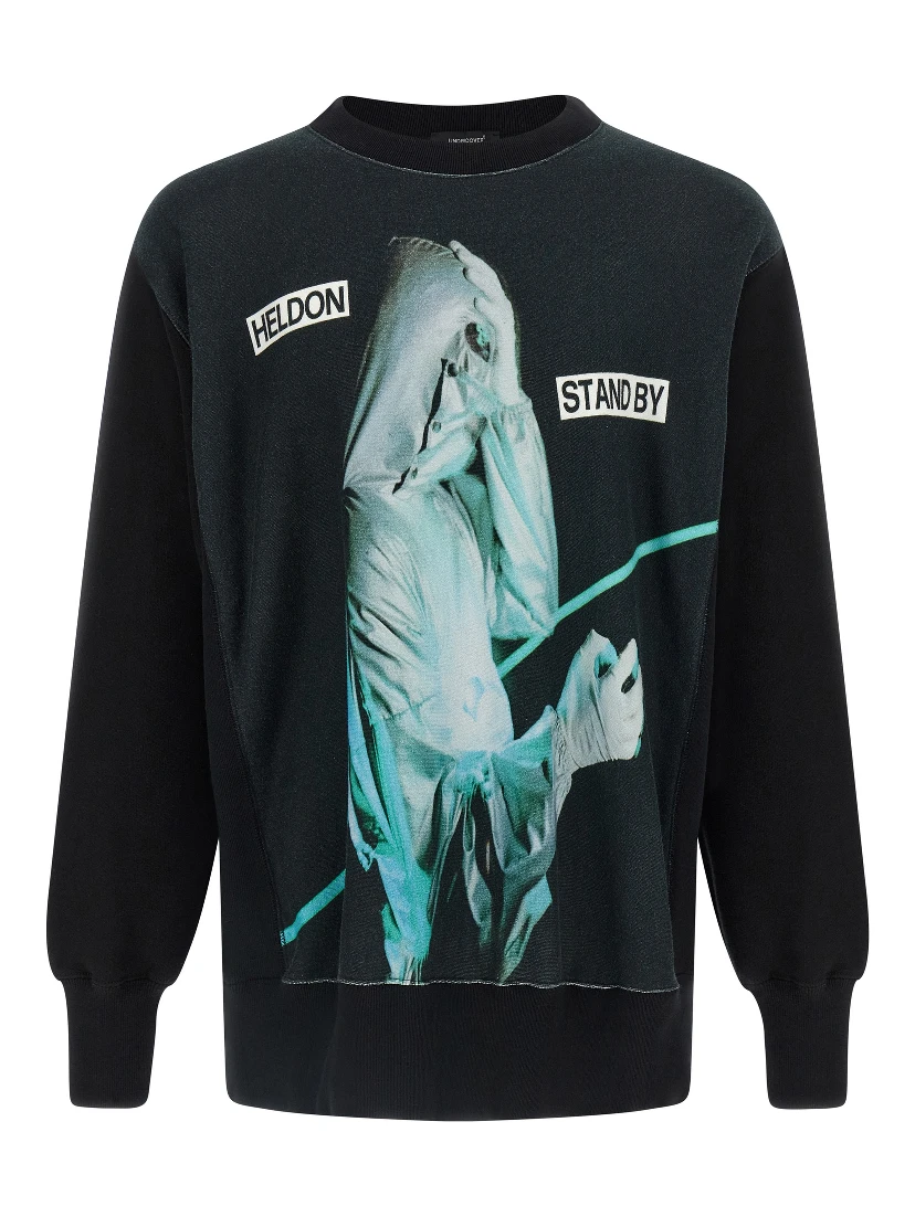 Black Cotton Sweatshirt