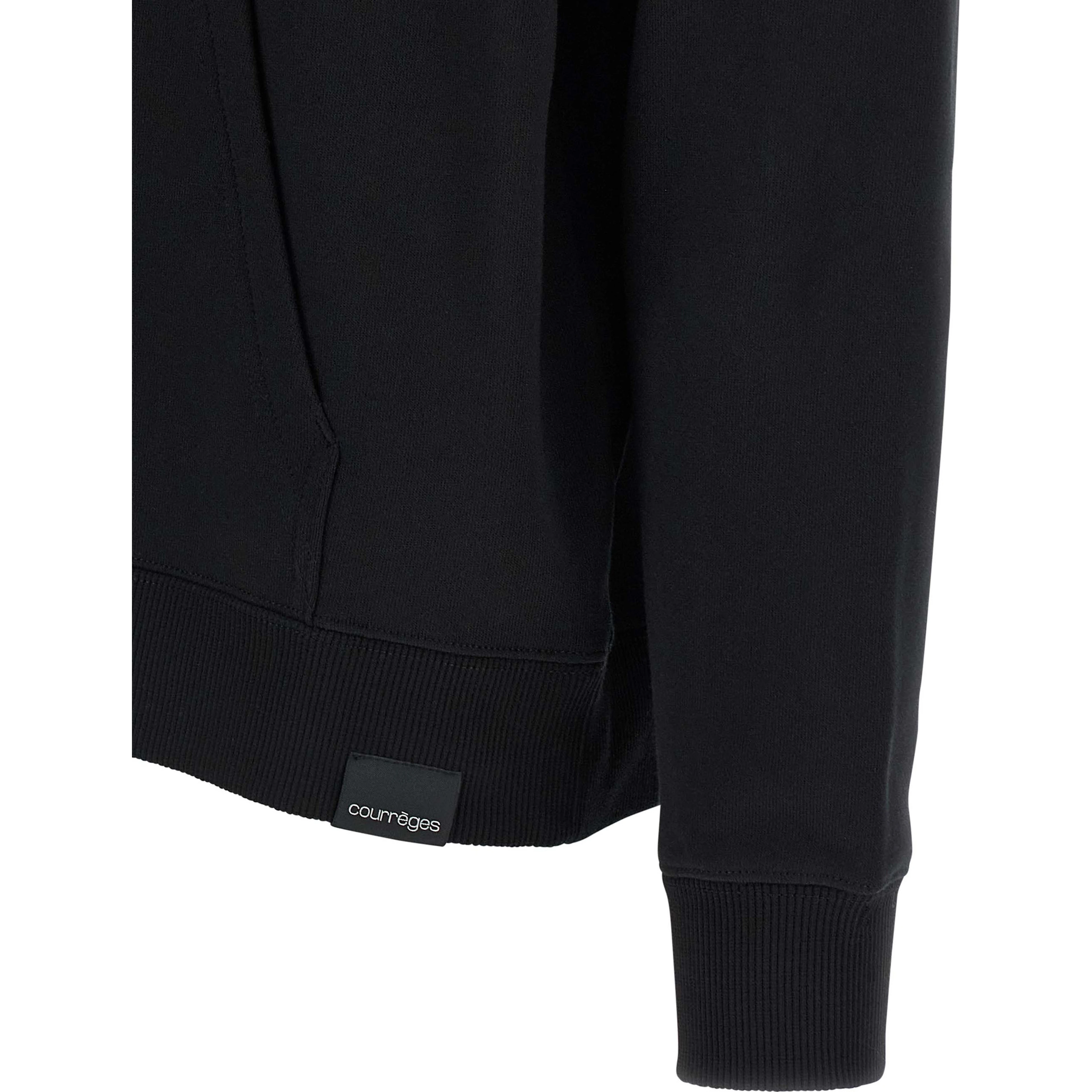 Black Cotton Sweatshirt