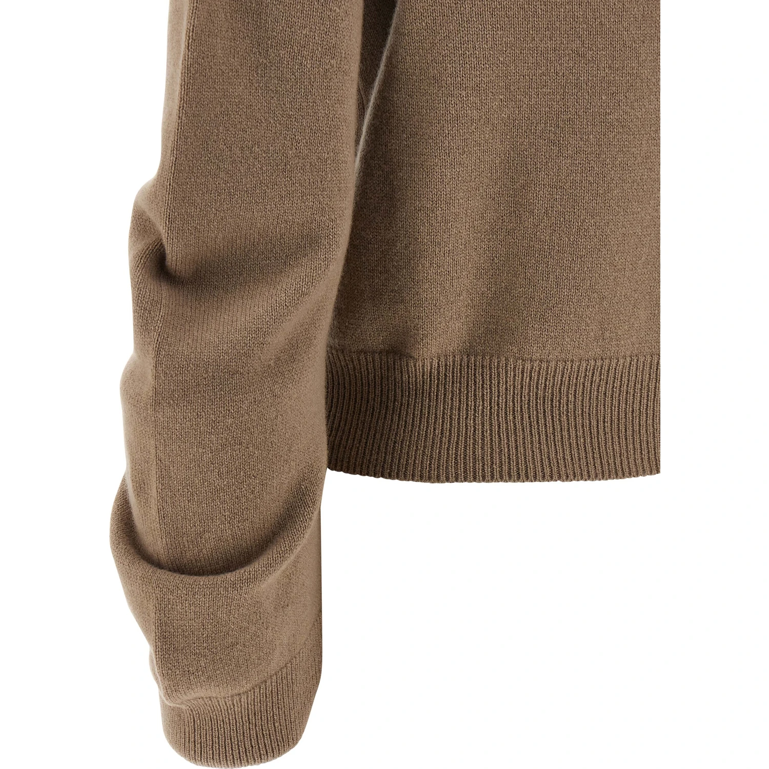 Beige Virgin Wool Cardigan