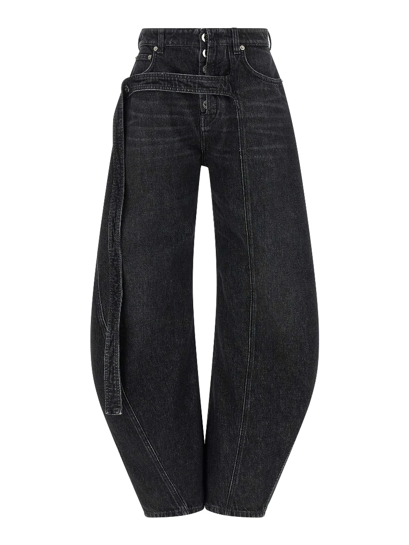 Black Cotton Jeans Denim