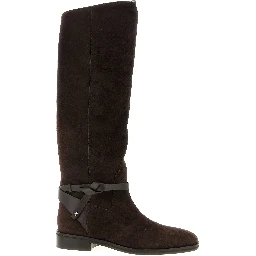 Brown Leather Over The Knee