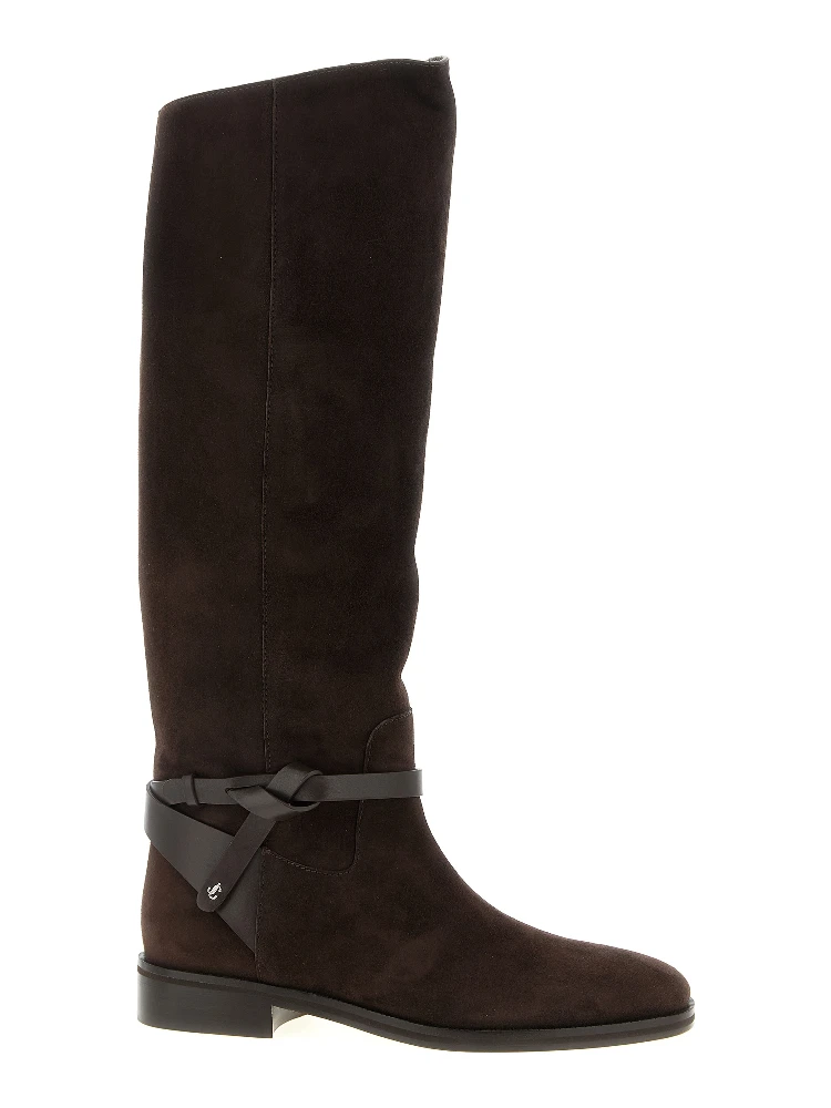 Brown Leather Over The Knee