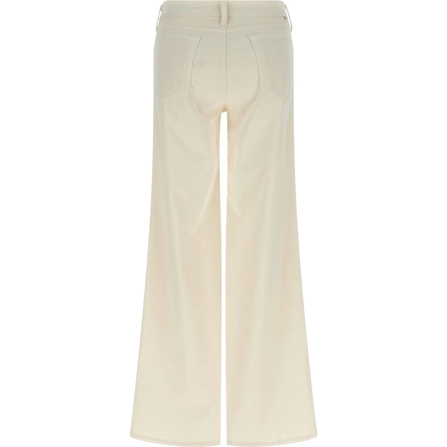 White Cotton Flared Pants
