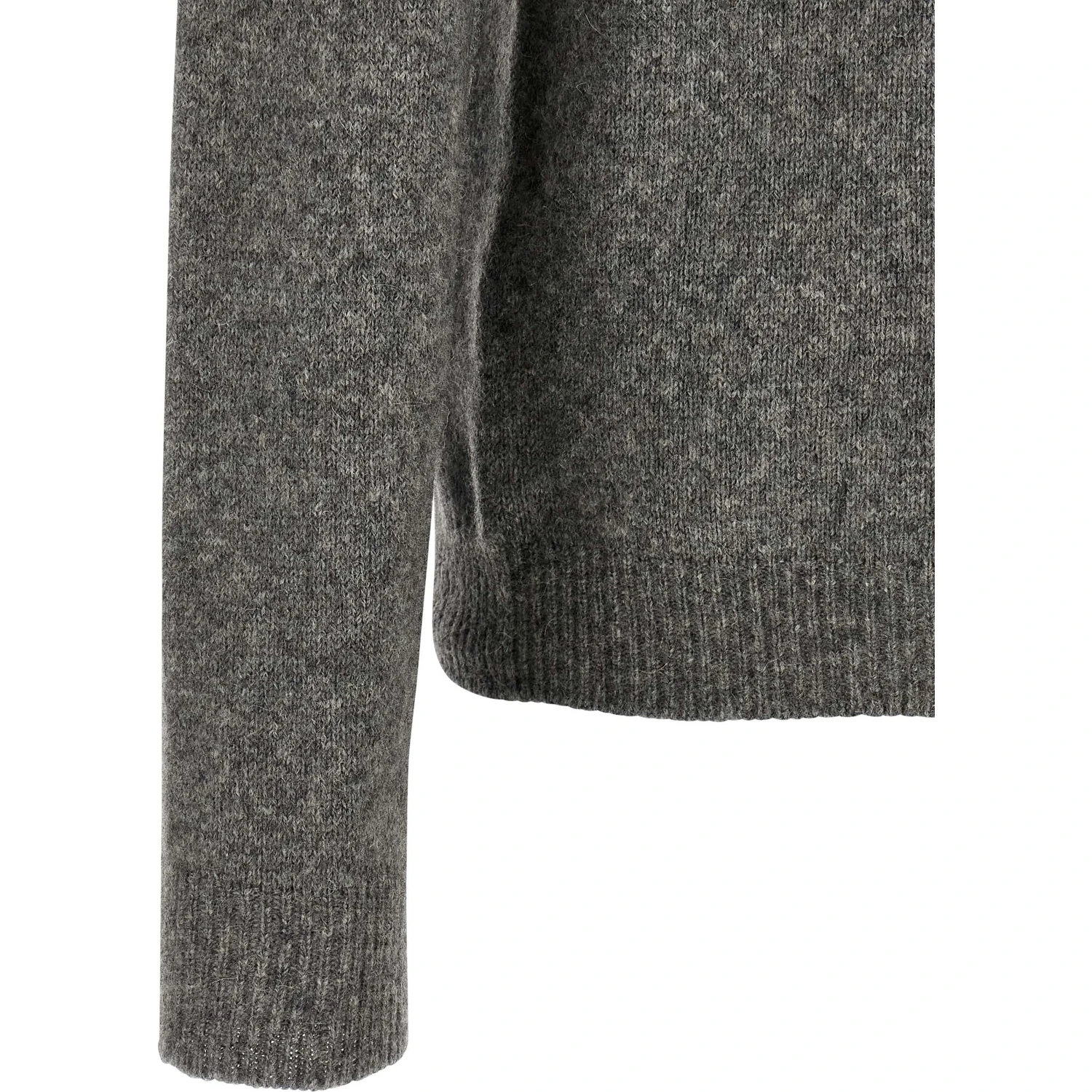 Gray Virgin Wool Cardigan