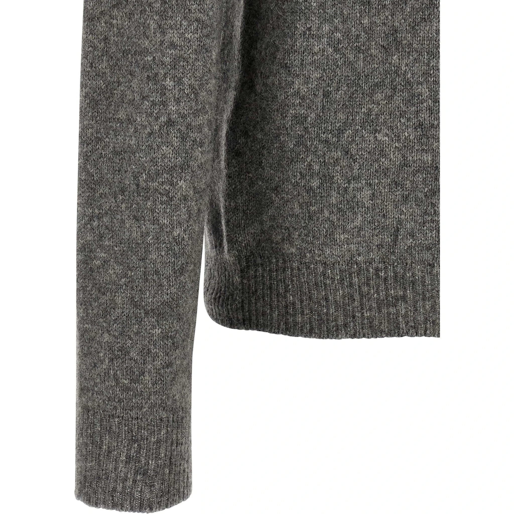 Gray Virgin Wool Cardigan
