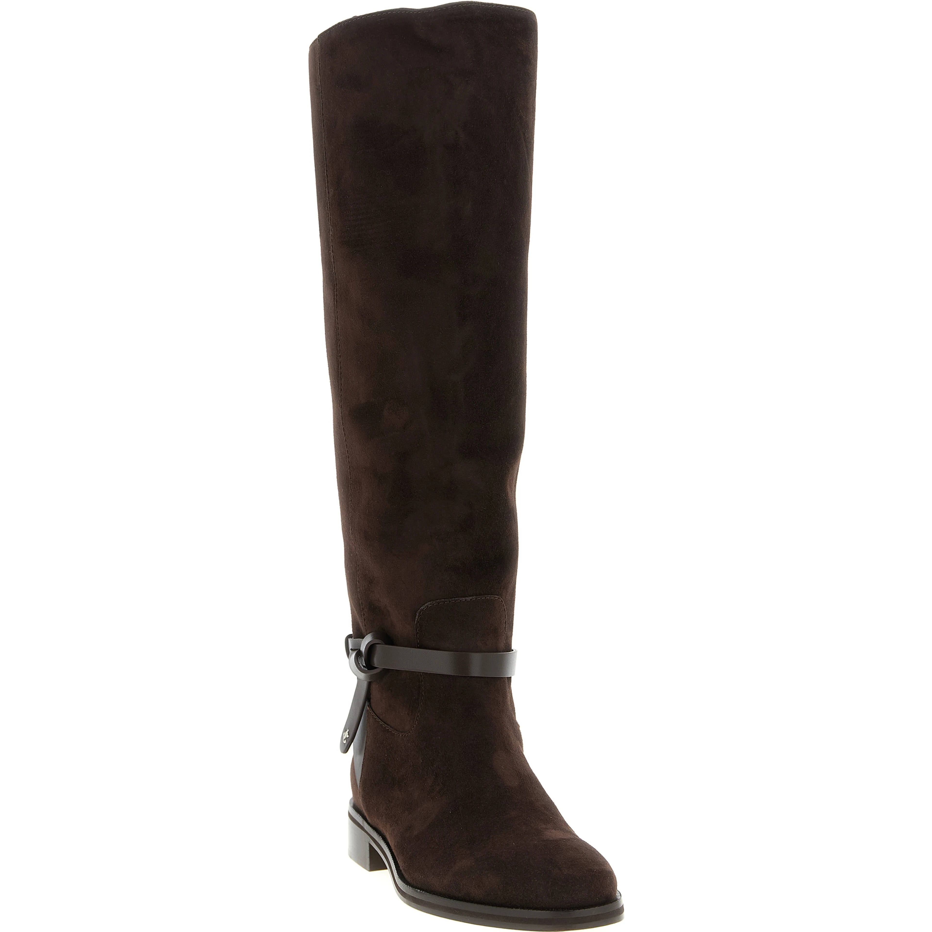 Brown Leather Over The Knee