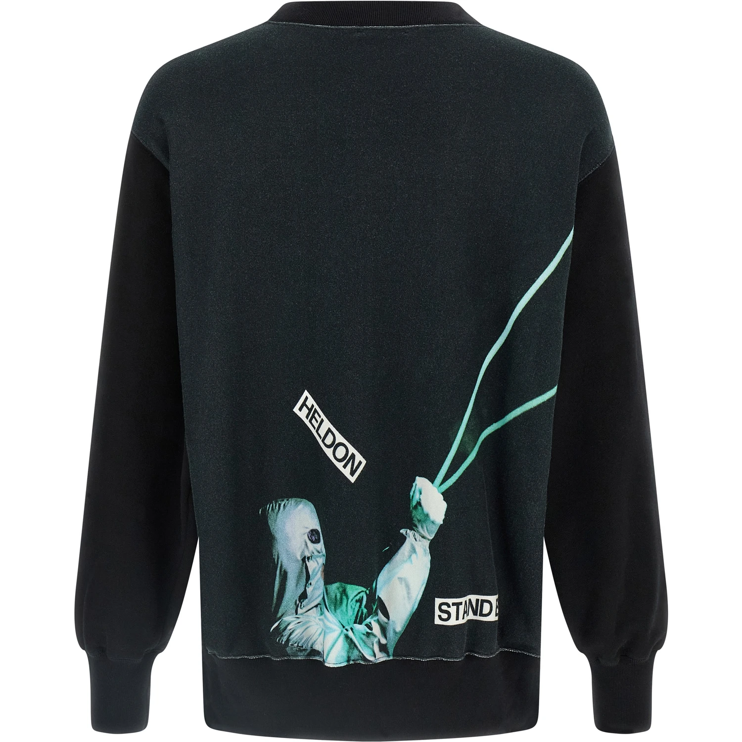 Black Cotton Sweatshirt
