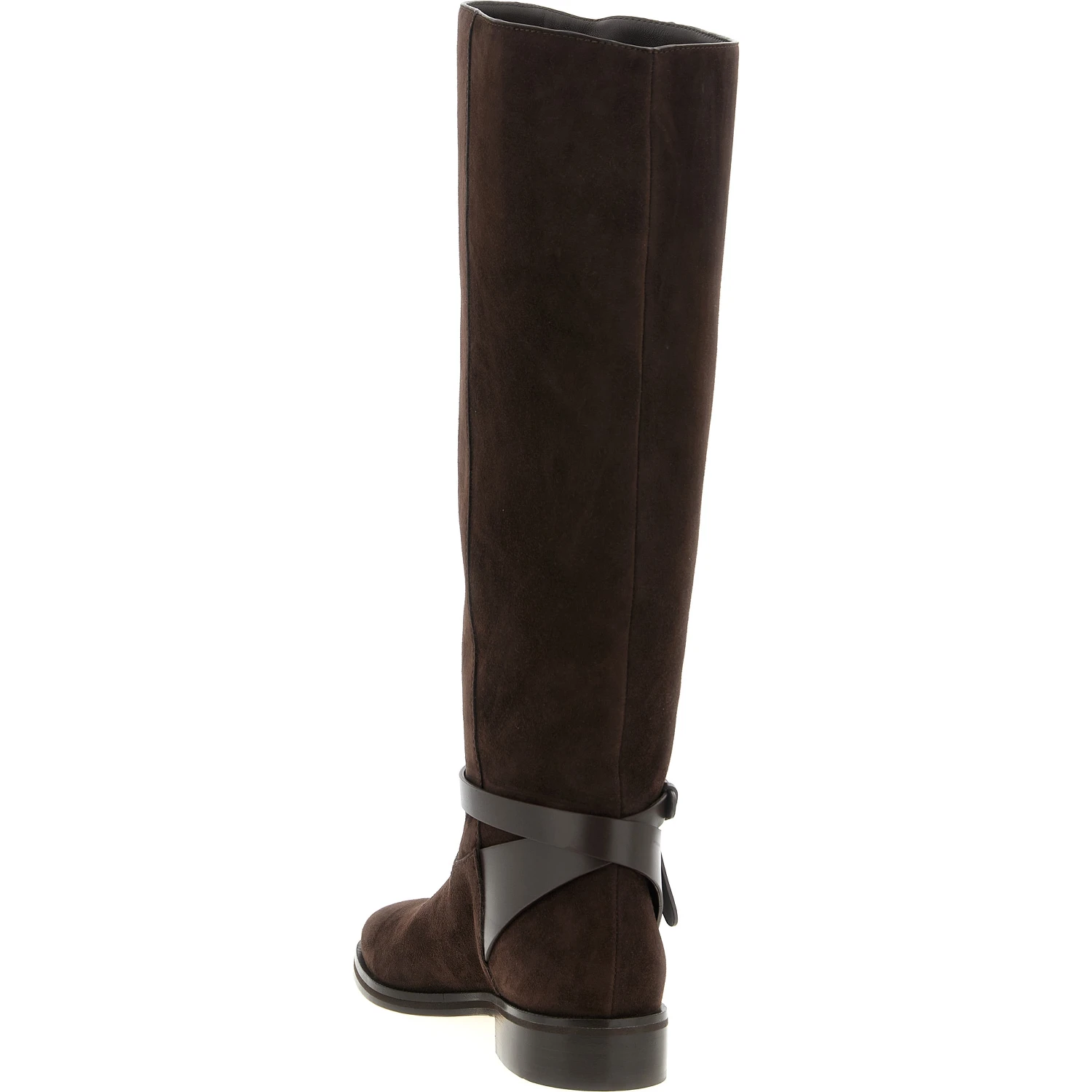 Brown Leather Over The Knee