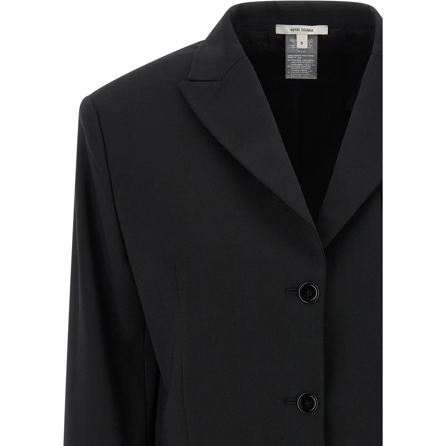 Black Virgin Wool Blazer