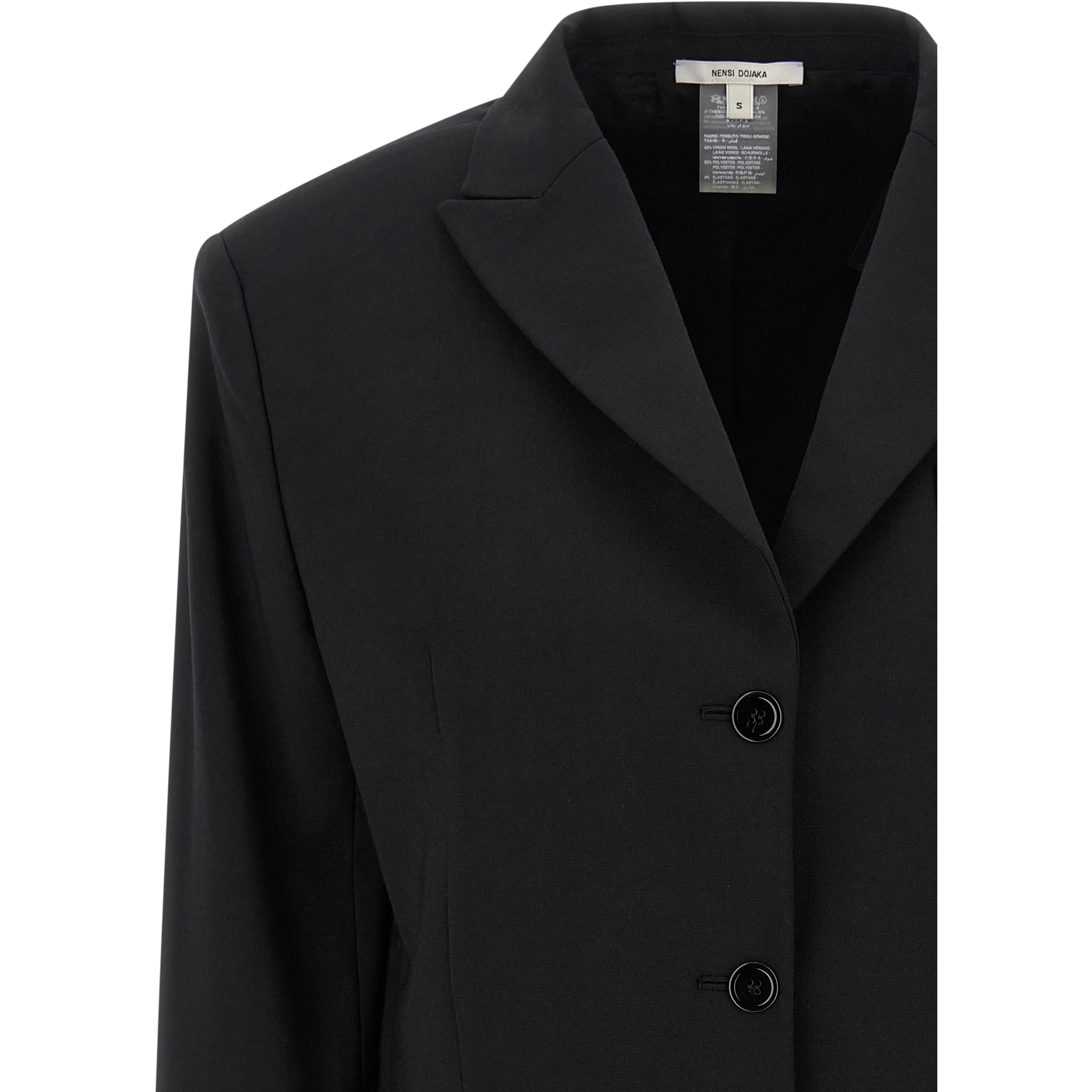 Black Virgin Wool Blazer