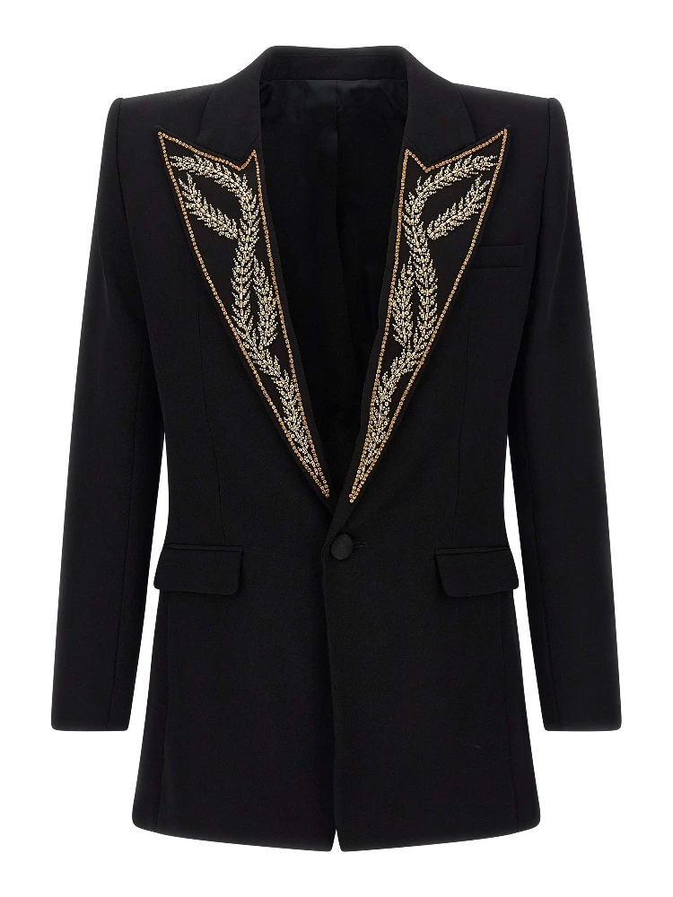 Black Viscose Blazer