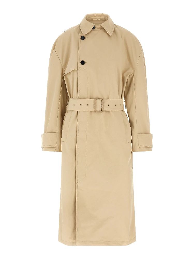 Beige Cotton Coat