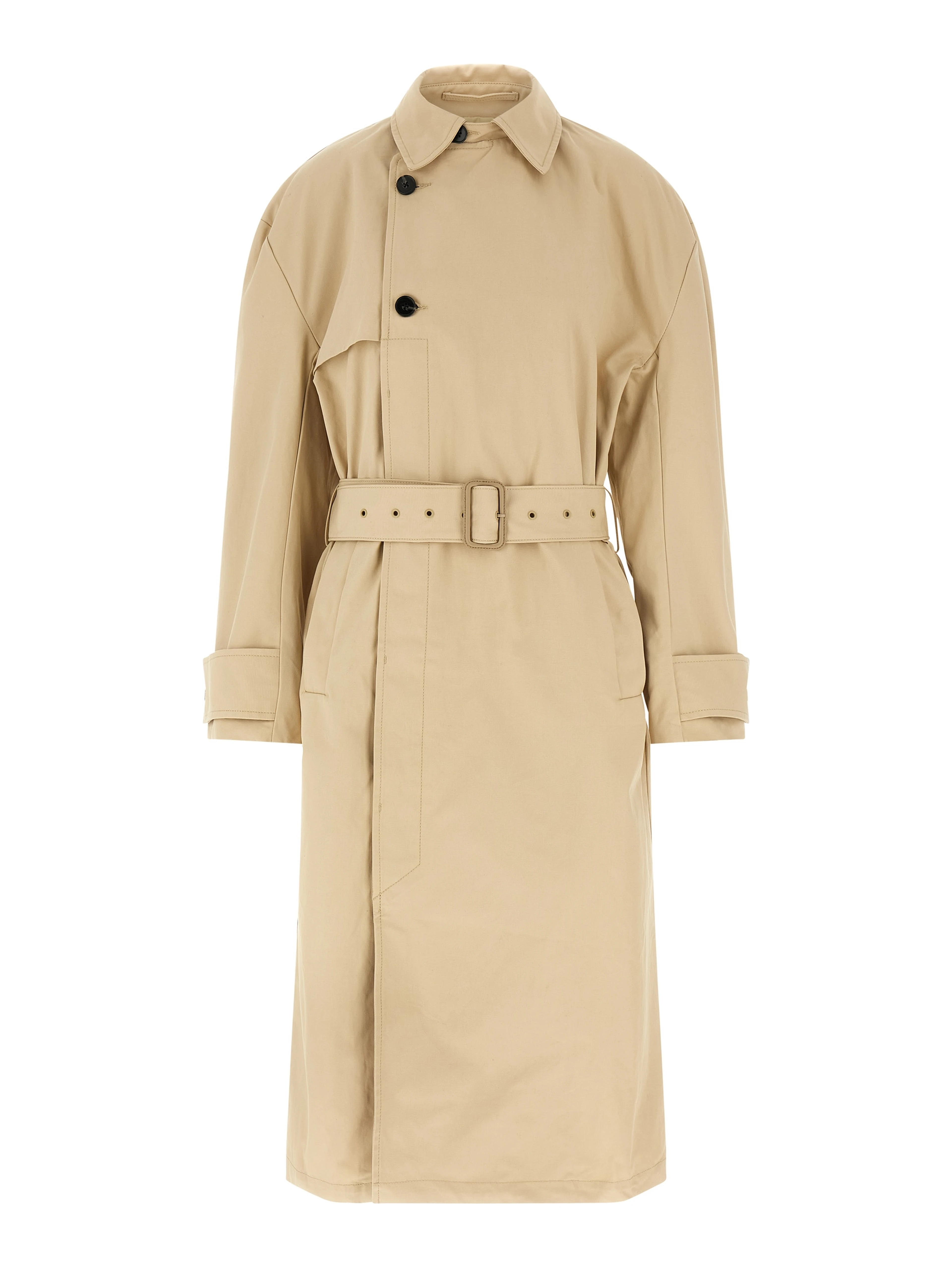 Beige Cotton Coat