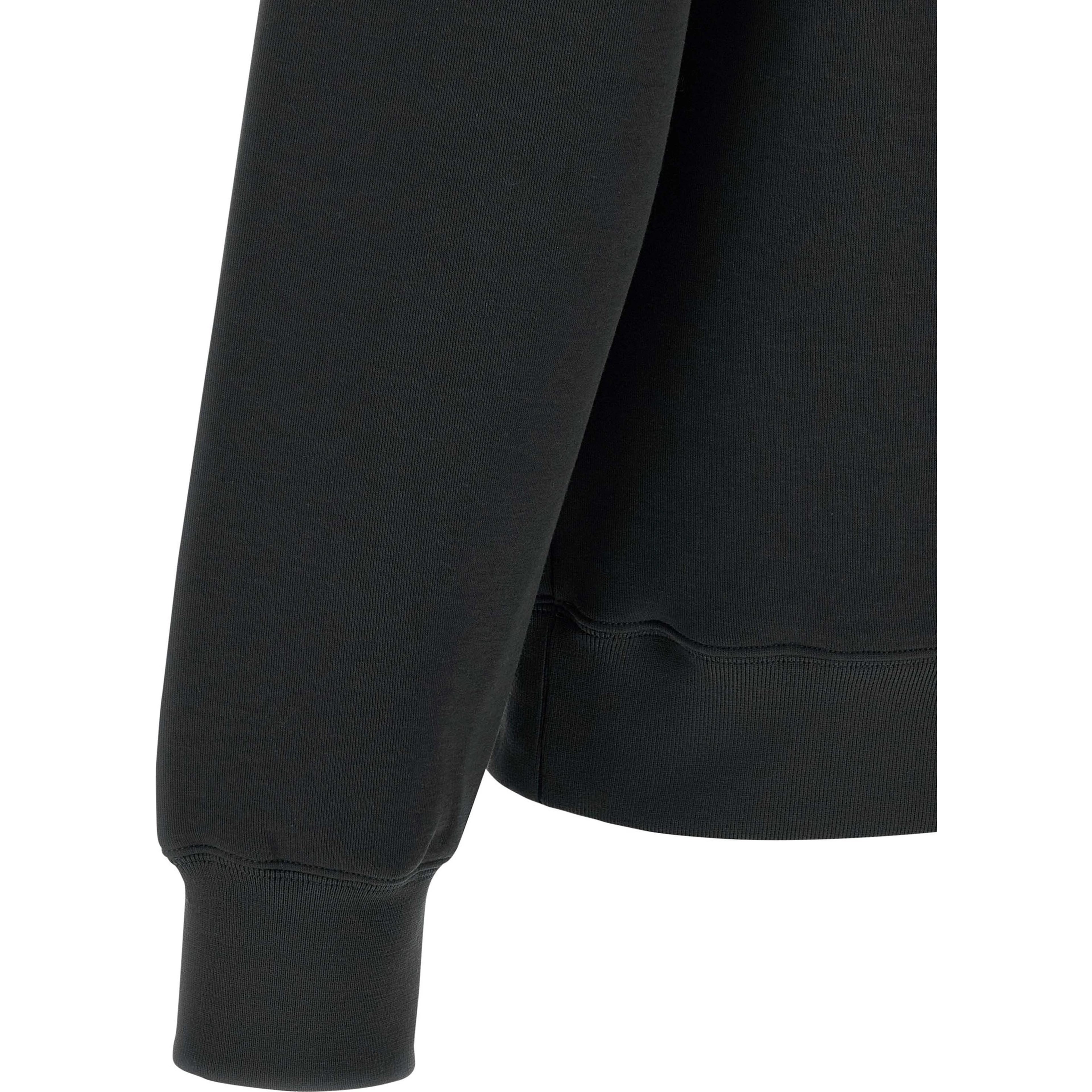 Black Cotton Sweatshirt
