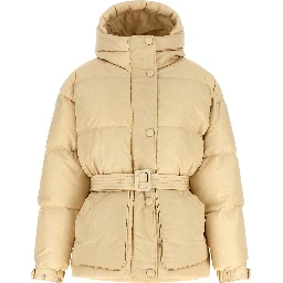 Beige Nylon Shell Jacket