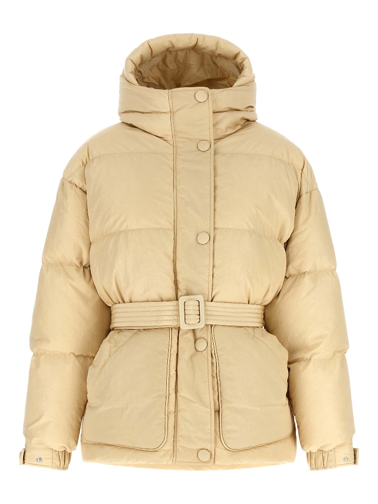 Beige Nylon Shell Jacket