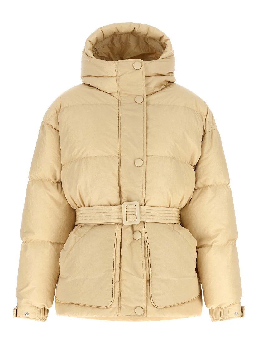 Beige Nylon Shell Jacket