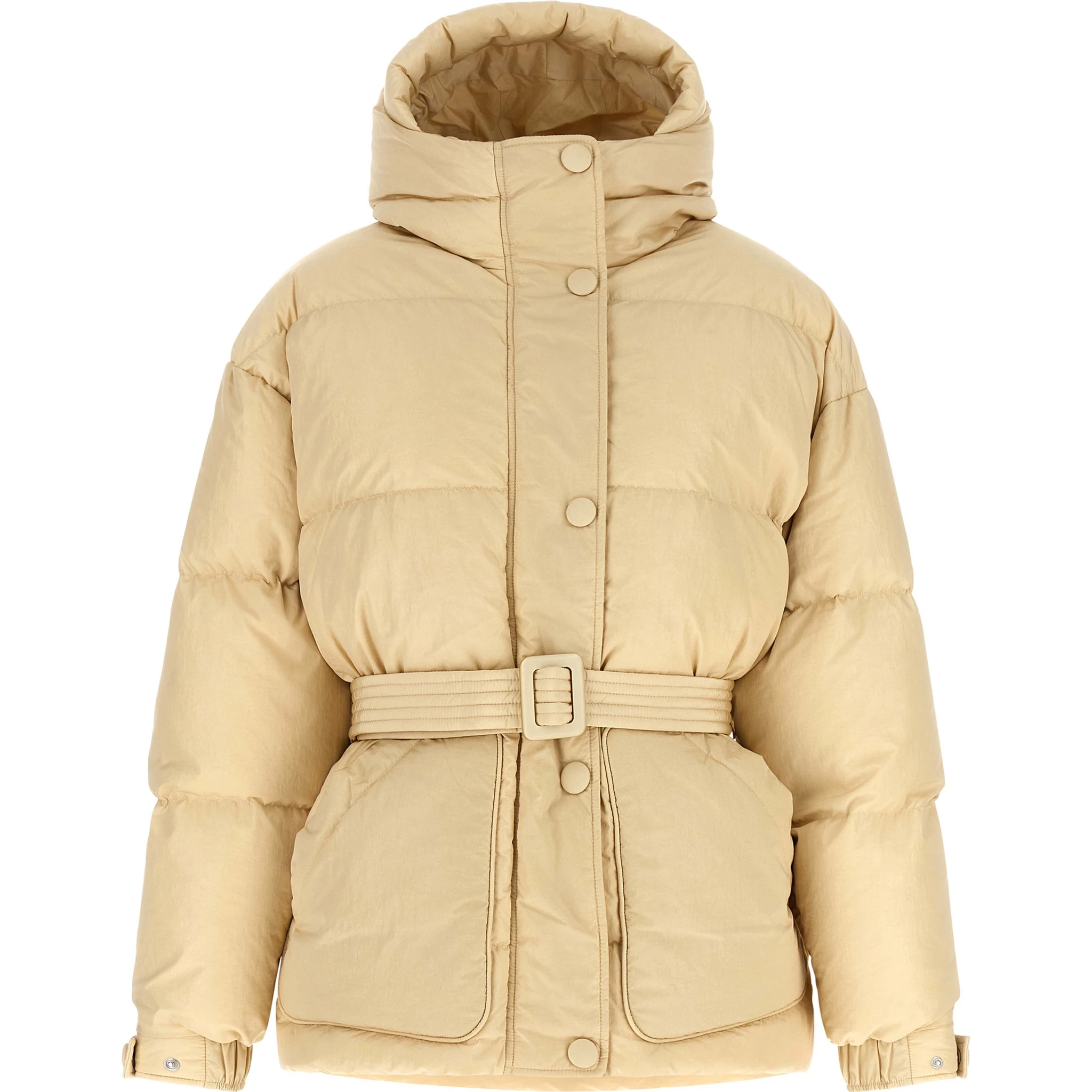 Beige Nylon Shell Jacket