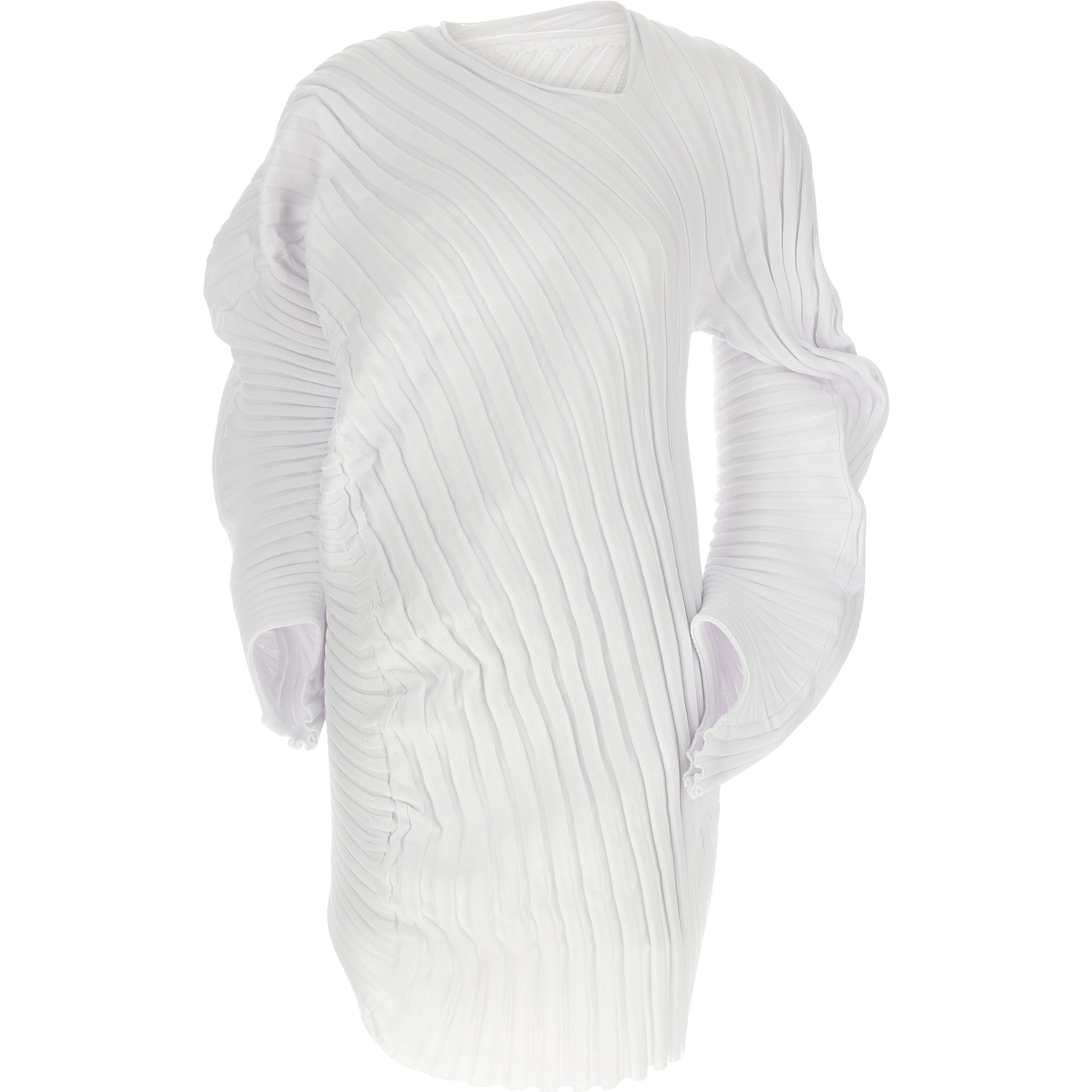 White Polyester Casual Dress