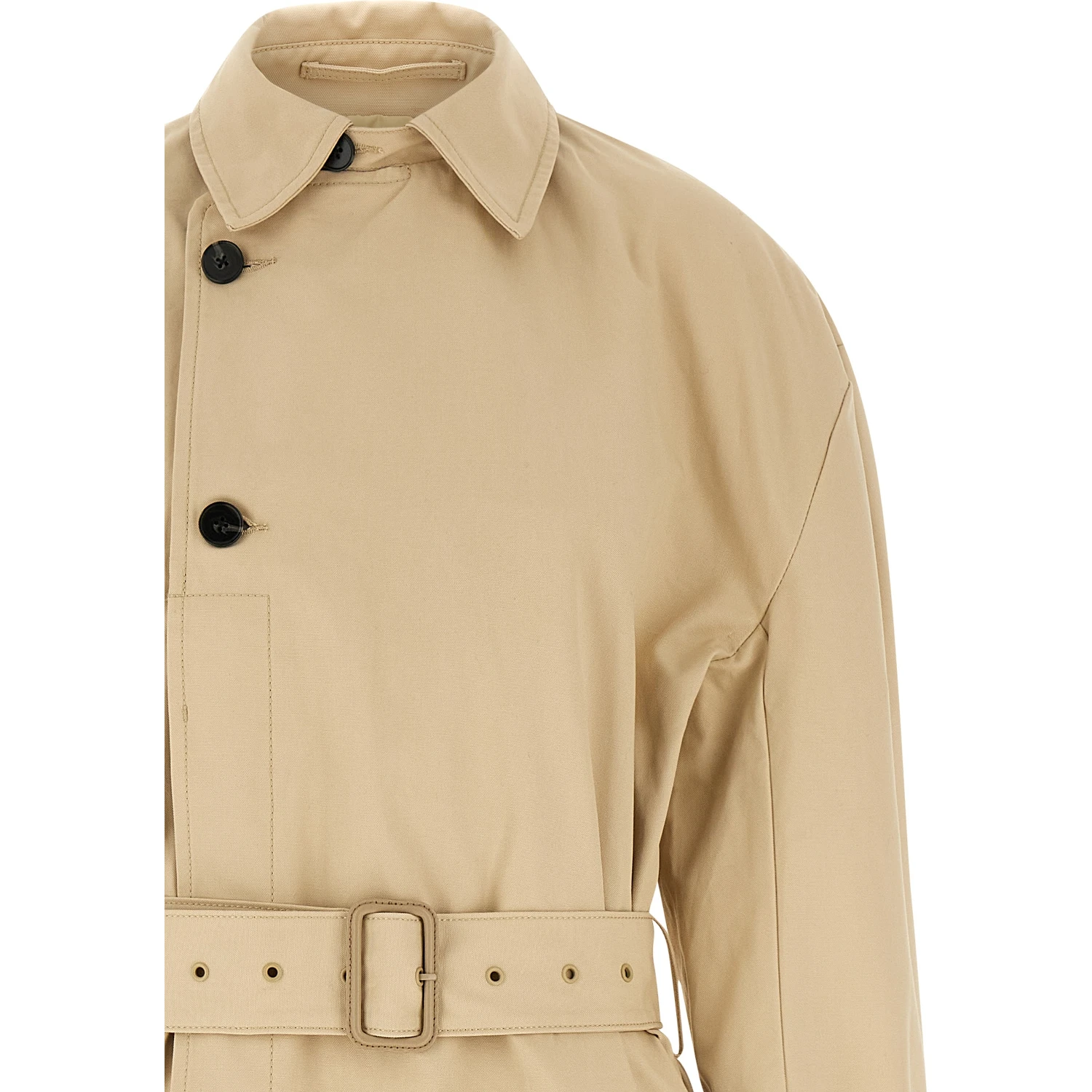 Beige Cotton Coat