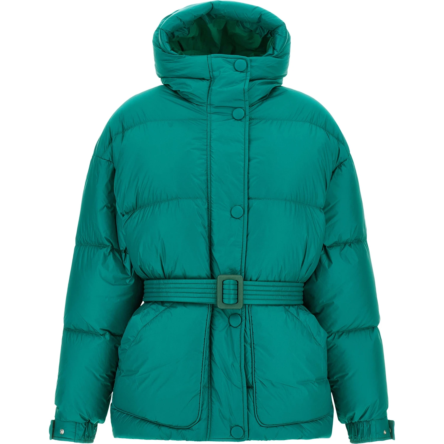 Bicolor Nylon Full-Length Jacket
