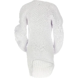 White Polyester Casual Dress