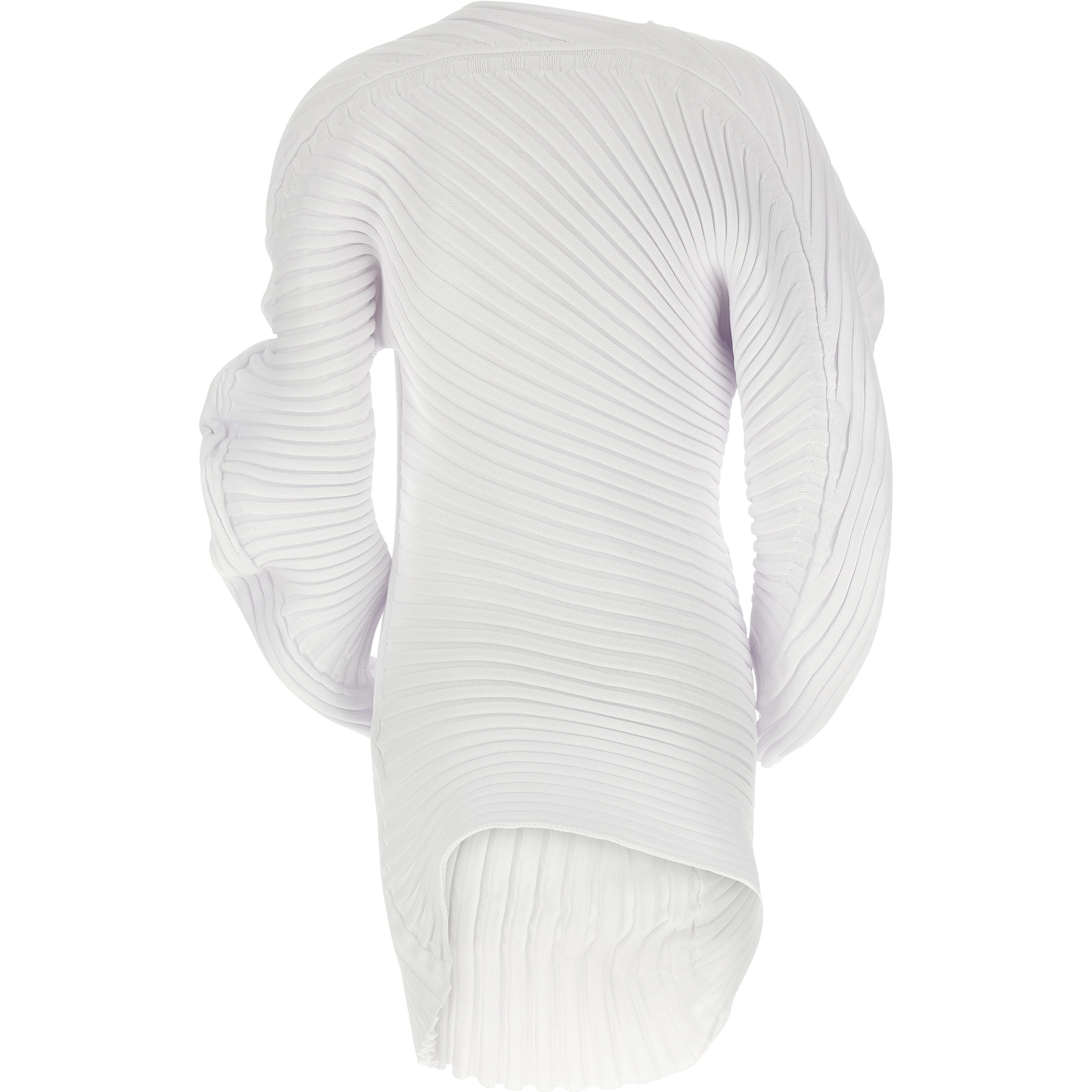 White Polyester Casual Dress
